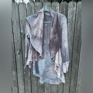 Sinew Moon Strange Shadows Cardigan in Shadow Sweaterknit